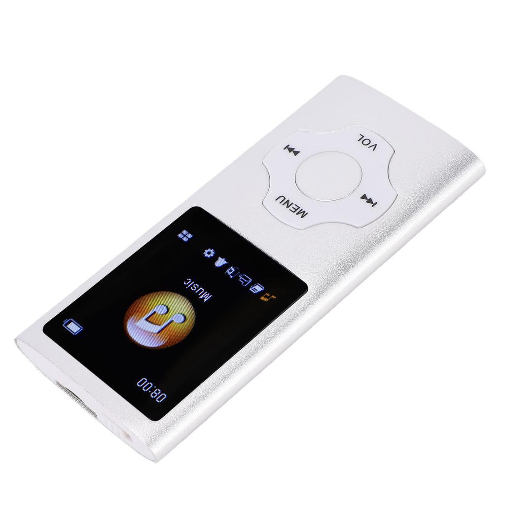 MP3-плеер 1,8-дюймовый ЖК-экран Bluetooth 5.3 HiFi Без потерь Музыкальный плеер с FM Читалка электронных книг Запись голоса Наушники для
