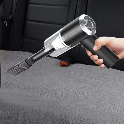 Комбинированный пылесос с зарядкой через USB, автомобильный бытовой пылесос, маленький автомобиль с полностью автоматической высокой мощностью, мощная уборка