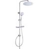 Colonne De Douche Réglable - JOHO - Système De Douche Anti-calcaire - Flexible Lisse 1,5 M - Économie D'eau