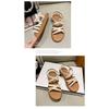 Roman Sandals Women Flat Elastic Soft Bottom Summer Sandals Ladies Cross Strap Outwear Sandals