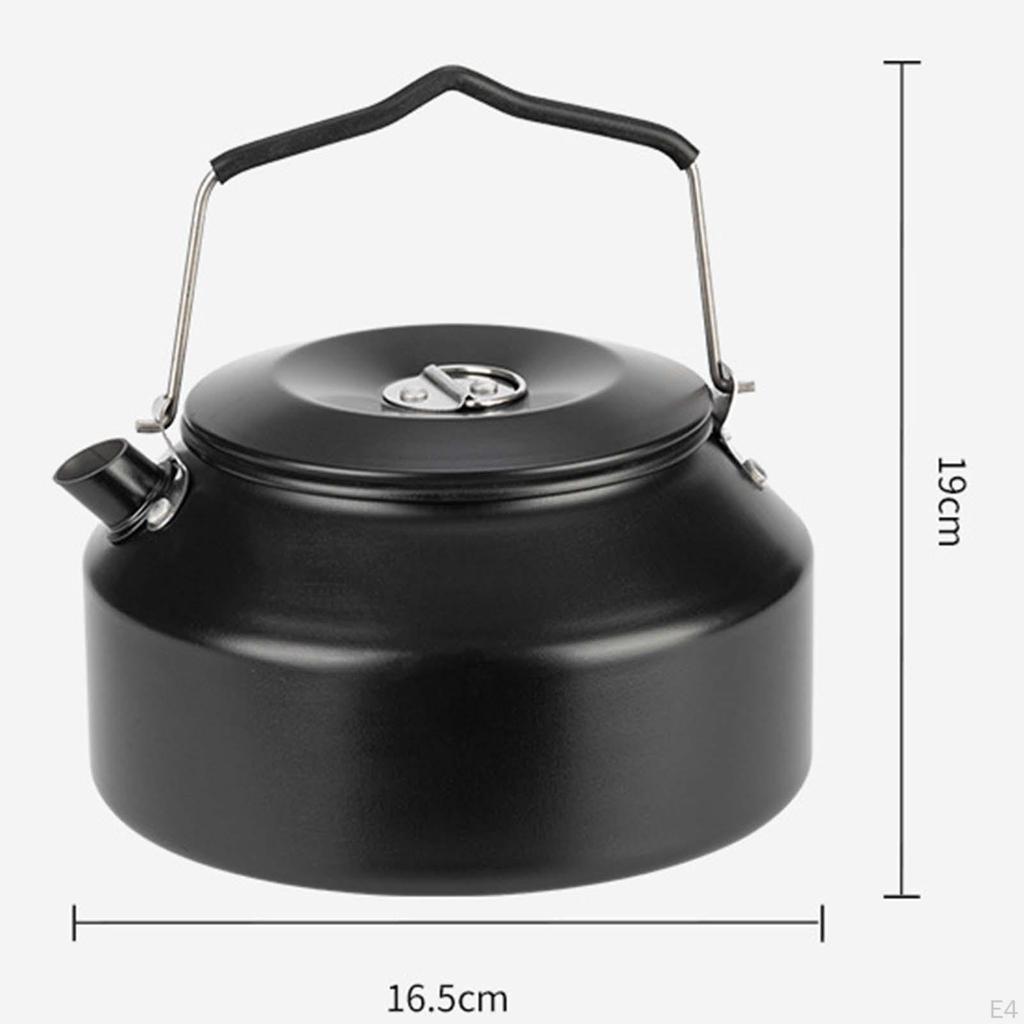 Camping Kettle 1.6L Water Cooking Teapot Pot Aluminum for Travel