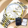 GUANQIN Men Watches Simple Business Fine Steel Strap Original Brand Automatic Mechanical Wristwatch for Man Waterproof Luminous