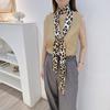 200x5cm Women Elegant Leopard Narrow Long Ribbon Neck Scarf Tie Thin Necktie Bag Waist Belt Lady Accessories