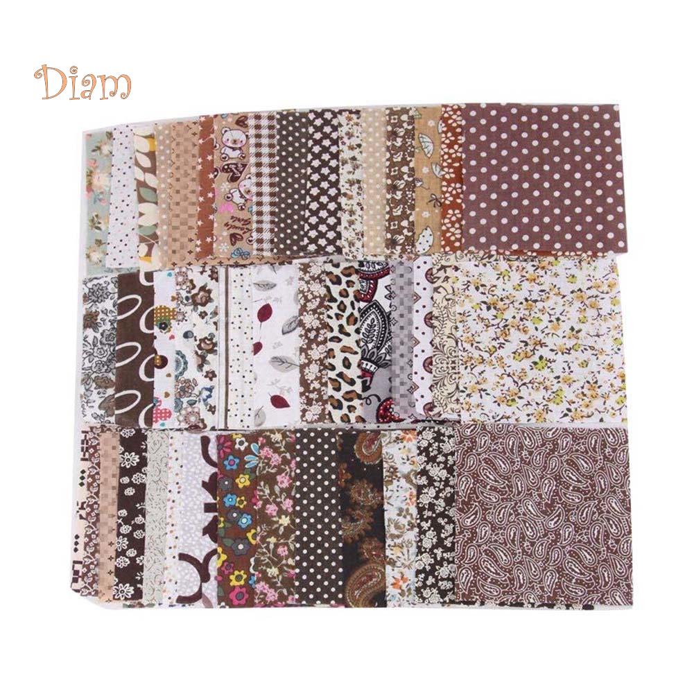 Белый медведь 30/50 шт. 10 см x 10 см цветочный принт DIY Лоскутная ткань Швейный материал для квилтинга