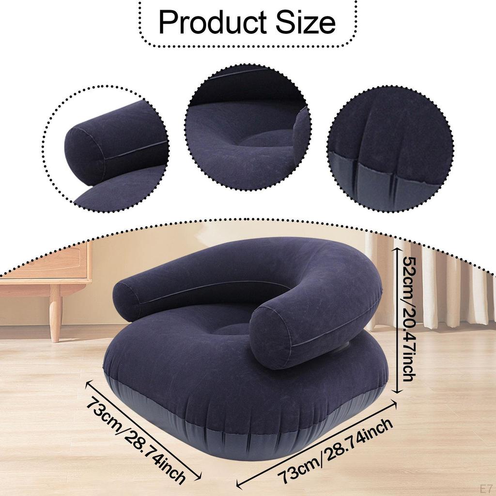 Компактное надувное кресло-шезлонг, Универсальный шезлонг для сада, путешествий и дома