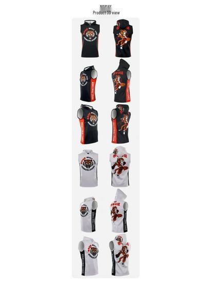 Мягкая толстовка без рукавов унисекс Soft Monkey для ММА и муай-тай: Быстросохнущая тренировочная куртка Tiger Sport