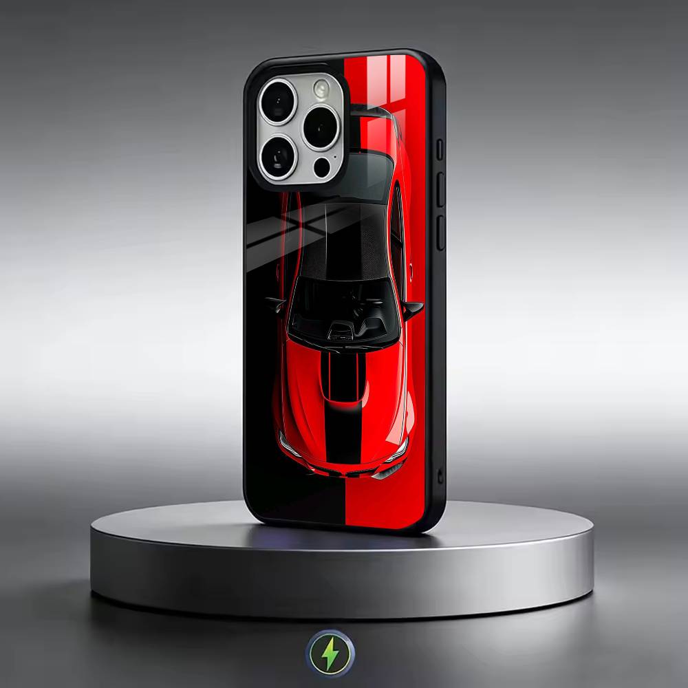 Синие Красные Машины M3 M4 Чехол для Телефона Для iPhone17,16,15,14,13,12,11 Plus,Pro Магнитный с Magsafe Беспроводной Зарядкой