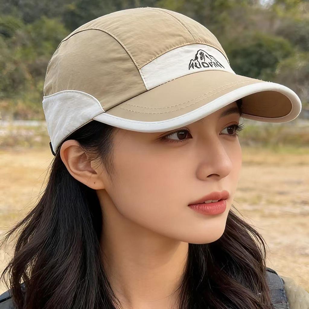 Summer Quick Drying Baseball Hat for Men Women Patchwork Adjustable Sun Visors Sports Peaked Cap Unisex Outdoor Sun Hat