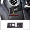 Real Carbon Fiber Headlight Switch Button Trim Cover For Nissan GTR R35 2008-16