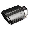 Car Modification Universal Carbon Fiber 63mm Inlet 101mm Outlet Exhaust Tail Pipes Tail Throat