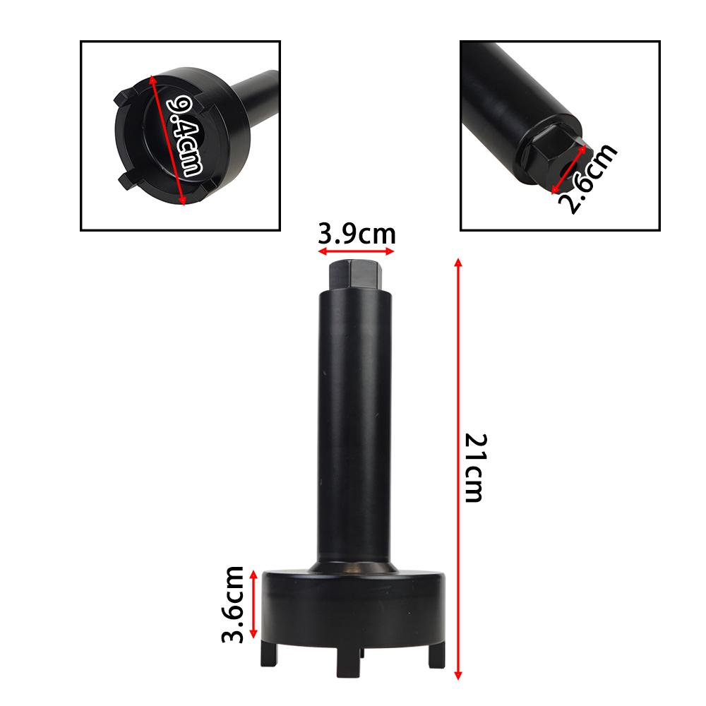 91-61069 18-9858 Boat Bearing Carrier Retainer Wrench Tool For Mercruiser Alpha One Bravo One 91-61069T Black Standard Steel