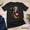 Face Portrait Watercolor Painting Rott Cool Gift Rottweiler Unisex T-shirt