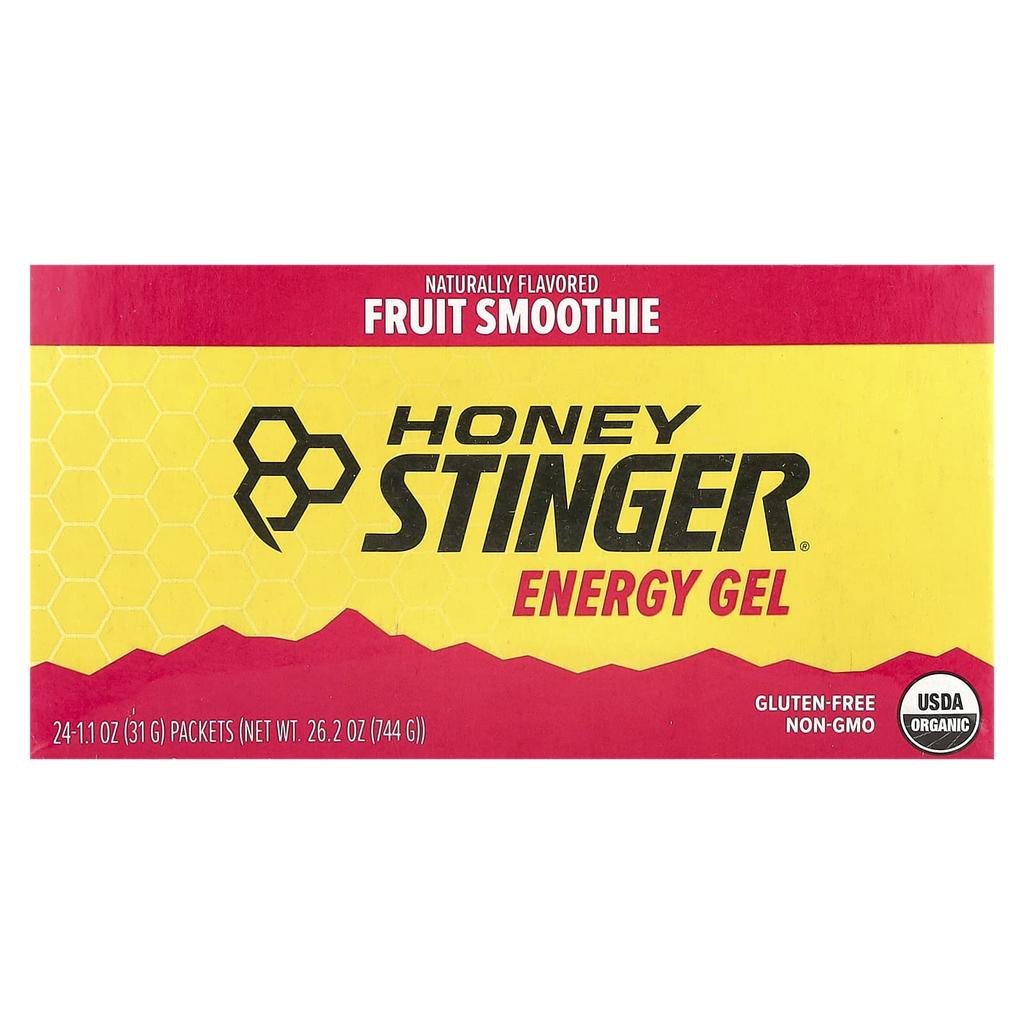 Energy Gel, Fruit Smoothie, 24 Pack, 31G (1.1Oz) Each