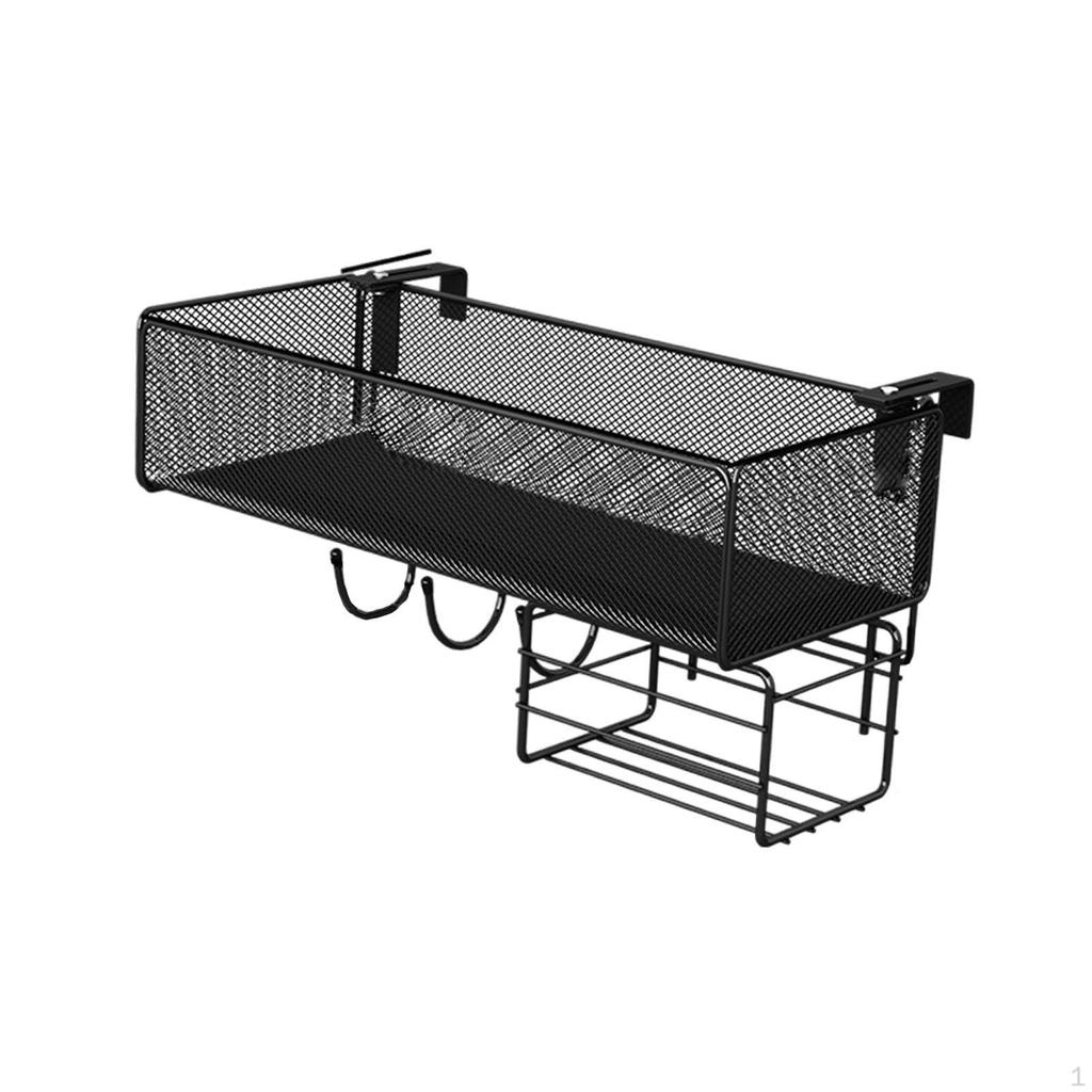 Прикроватная подвесная проволочная корзина для цветочных горшков, многофункциональная декоративная полка для перил