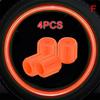 Luminous Tire Valve Cap Glow in the Dark Universal Fluorescent Wheel Nozzle Dustproof Air Leak Proof for Car Motorcycle Bike Valve Stems 1