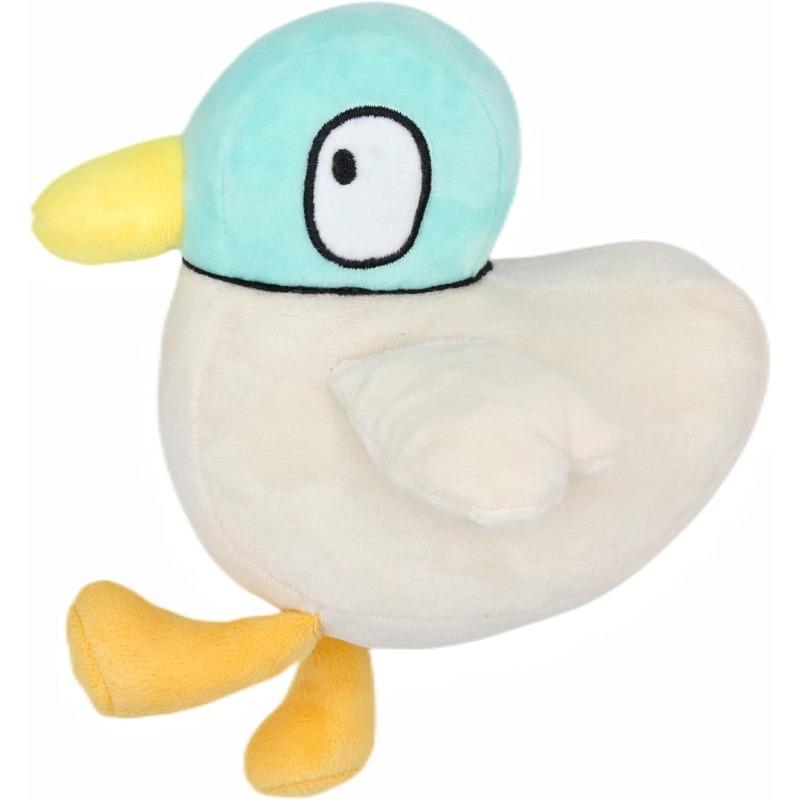 Cute Sarah and Duck Stuffed Animals Plush Pillow Toy, 7'' Soft Green and White Duck Plush Pillow Animals Dolls for Mother's Day Birthday Kids Gifts