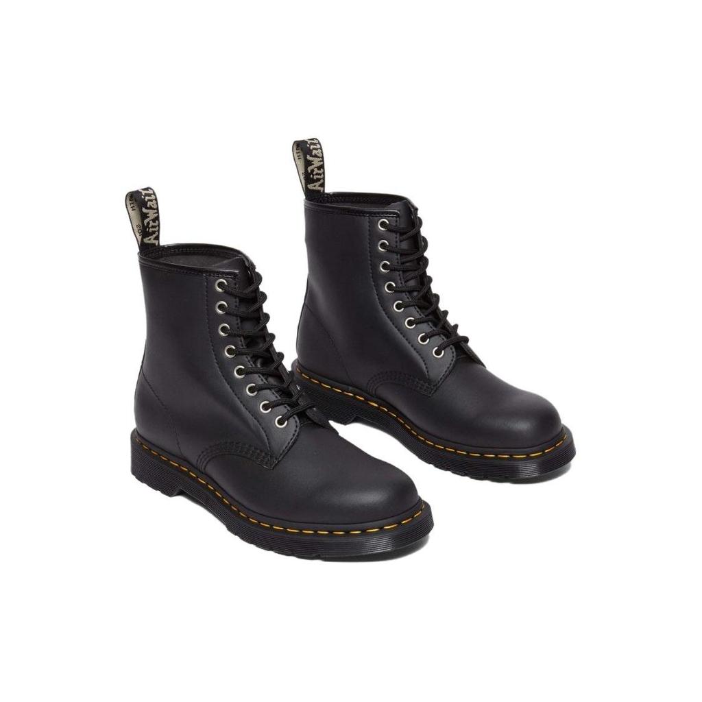 Dr. Martens Leather Fashion Lace-Up Comfortable Short Boots Unisex Boots Black 31808001
