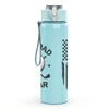 1PC Best Dad By Par Golf Theme Print 750ml Color Plastic Sports Water Bottle Leakproof Flip Straw Lid Suitable for Sports Office Home Use