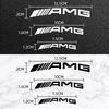 6pcs Car Styling Car Brake Caliper Stickers For AMG Mercedes Benz W204 W124 W201 W202 W212 W220 W205 GLA CLA Automotive Goods