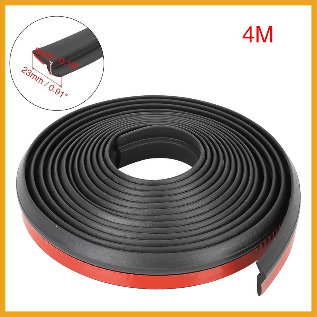 4m x 23mm Universal Car Z Shape Rubber Weather Waterproof Strip Seal Edge Protector Replacement