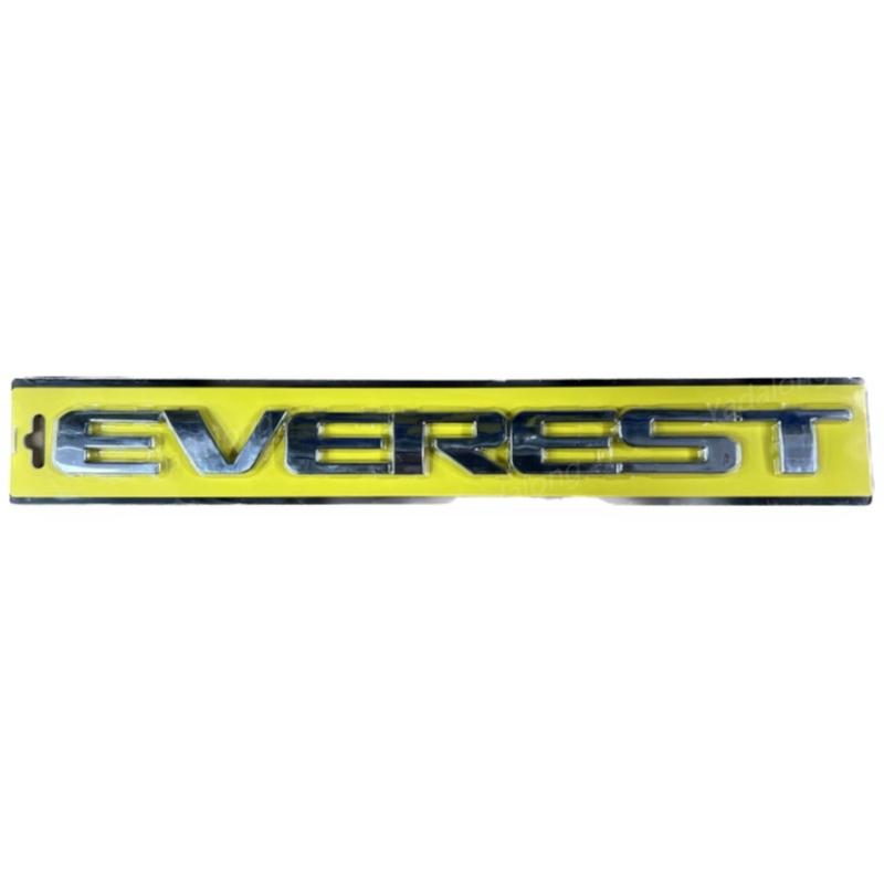 AJF1 3D Hood Emblem Logo Letters Sticker With Glue Chromium Styling Chrome Red White Mate Black Fit For FORD EVEREST