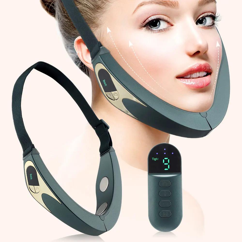 Face Shaper Устройство для подтяжки и укрепления лица Артефакт для похудения лица Интеллектуальный массажер для лица V-образный прибор Микроток