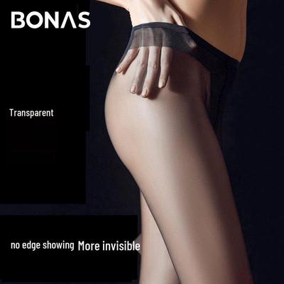 Бесшовные колготки Bonas 15 ден для женщин - Защита от затяжек, Без краев, Эффект длинных ног