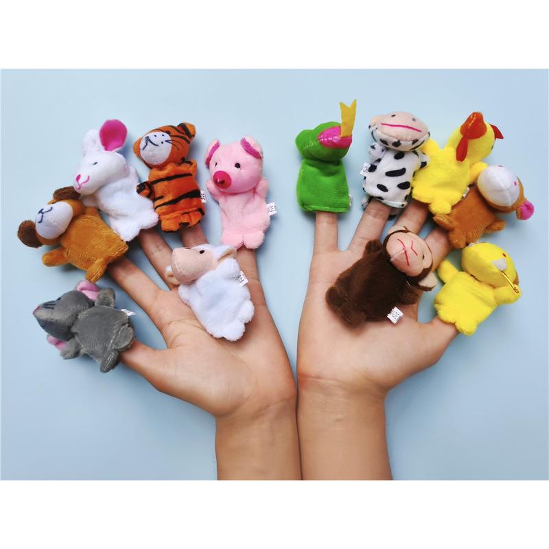 Подставка для пальчиковых кукол в виде животных для языковых зон детского сада и кукольного домика