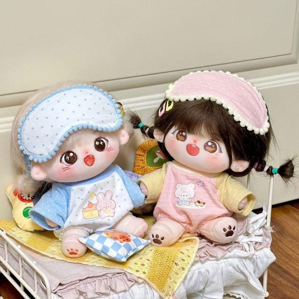 Outfit 20cm Cotton Doll Clothes Cartoon T-shirt Plush Doll Clothes  Children's Gift