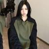Harajuku корейский стиль пуловер с капюшоном оверсайз модные толстовки винтажные эстетические толстовки с длинным рукавом женская одежда