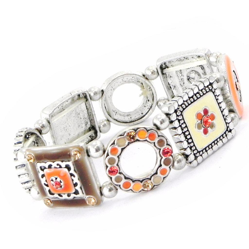 Les Trésors De Lily [D9674] — Оранжевый дизайнерский браслет «Эсмеральда».