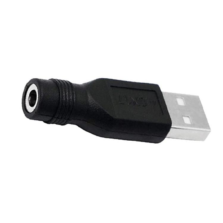 Компактный USB-адаптер-преобразователь для зарядки, с разъемом USB Male на DC Female, 4,8 см, аксессуары