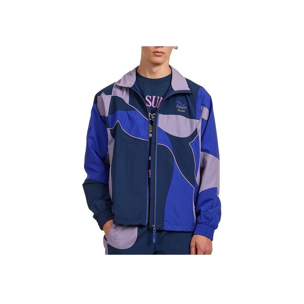 Puma X KidSuper Studios Collaboration Cellarator FW24 Outdoor Casual Zip Long Sleeve Jacket Men Jacket Lapis-Lazuli 626699-27