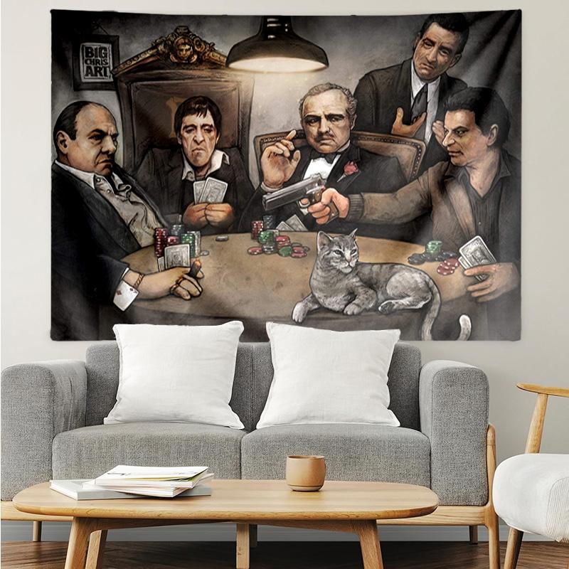 The God-father Tapestry Hanging for Bedroom,Livingroom, Playroom,Decor Art Room Wall Tapestry Holiday and Birthday Gifts