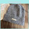 Warm Knit Hat For Women With Solid Color Design For Winter Casual Warmth