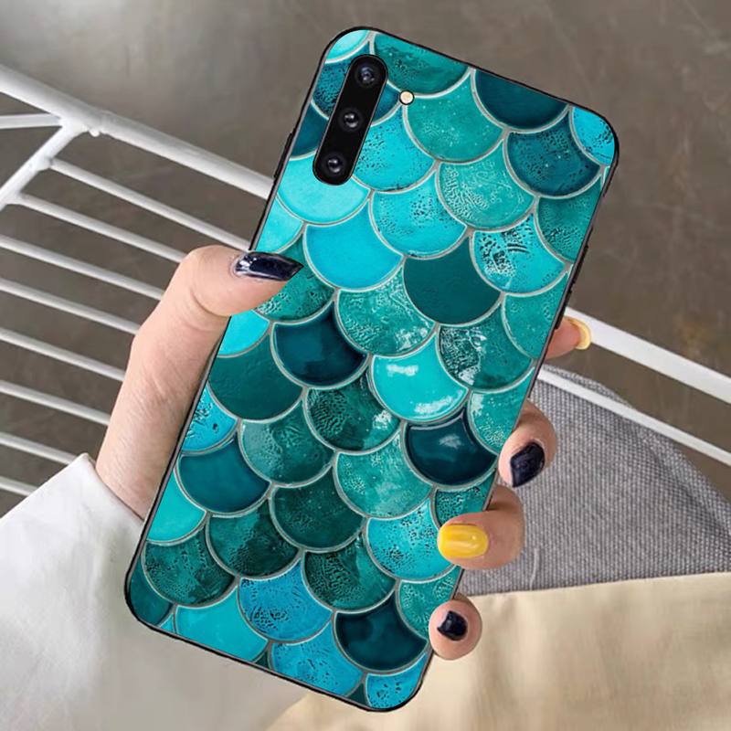 YNDFCNB Mermaid Fish Scale Phone Case for Redmi Note 8 7 9 4 6 Pro Max T X 5A 3 10 Lite Pro