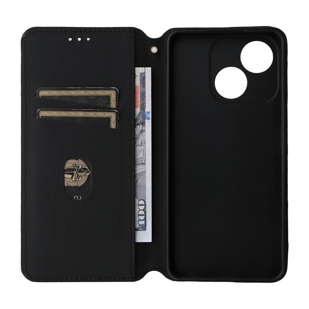For ZTE Blade A35e (Z2466) Case Wallet Rhombus Imprinted Leather Phone Cover