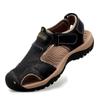 Men's Closed-Toe Breathable Outdoor Sandals - Summer Casual, Non-Slip, Thick-Soled, Plus Size