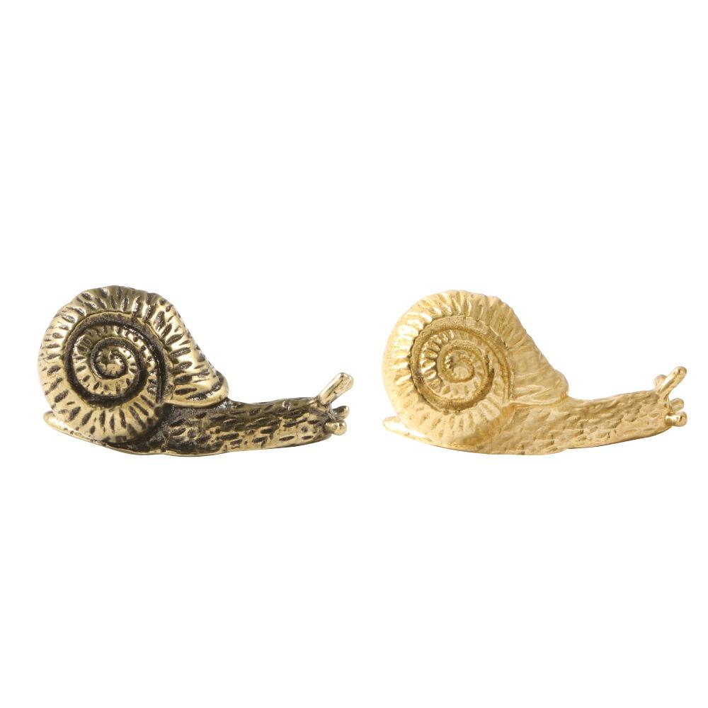 Цвет золота Улитка Латунная Ручка Ретро Роскошные Ручки для Дверей Шкафа Мебельная Фурнитура Одноотверстие Ручки-тяжки для Шкафа и Ящиков Шкафа