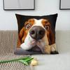 1Pc Basset Hound Cushion Covers Bedroom Sofa Square Pillowcase Living Room Chair Pillow Covers Print Home Decor Gift