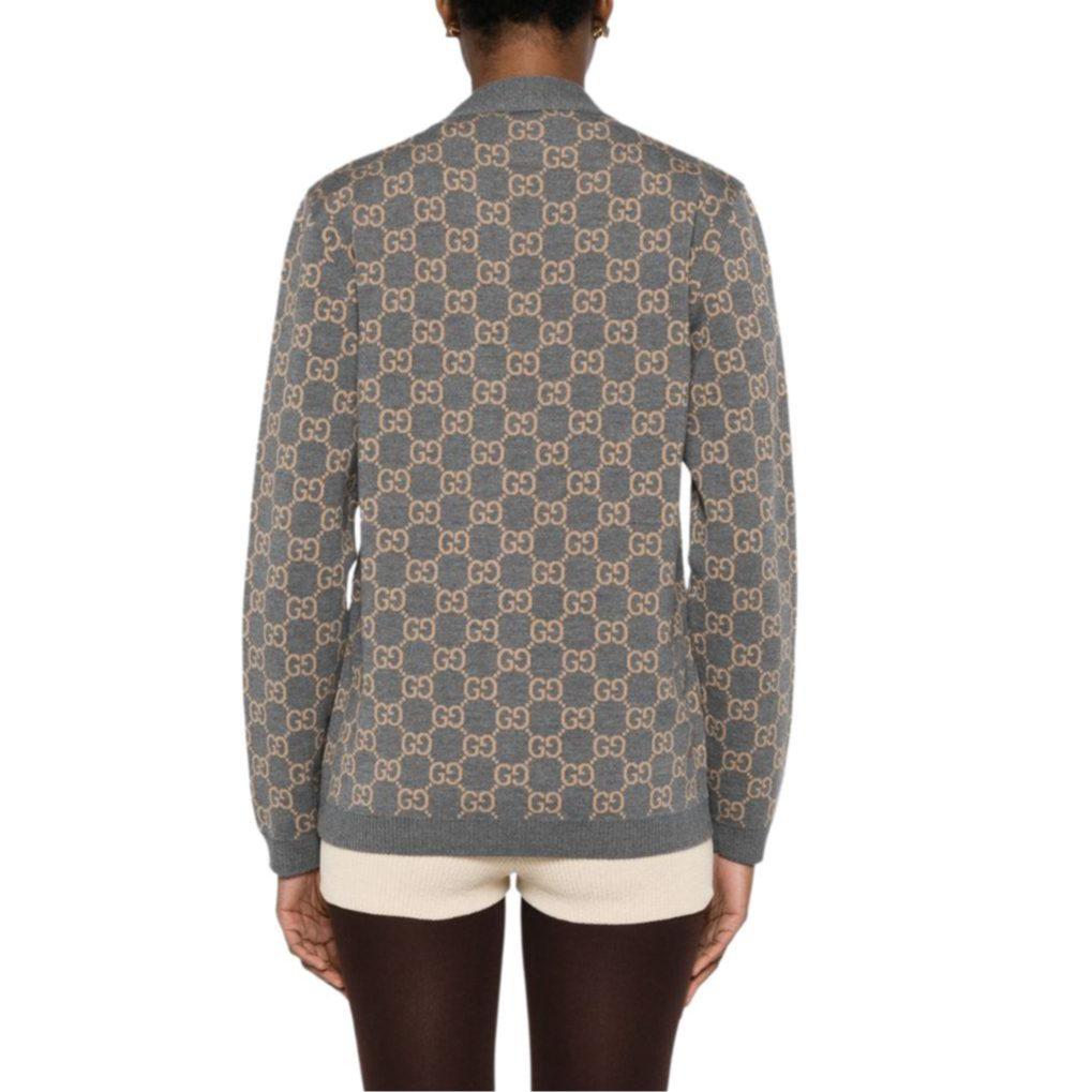 Gucci Двусторонний кардиган на пуговицах с жаккардовым узором Gg 798157-XKD8T-1013
