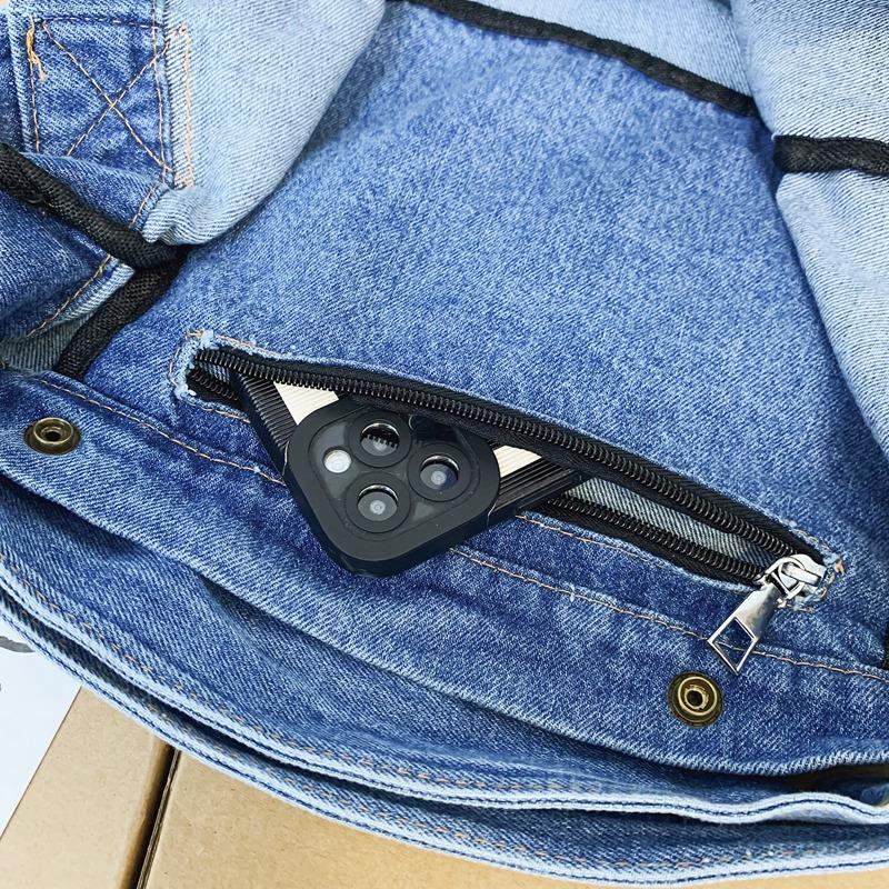 Denim Bag Female Patchwork Crossbody Bag Large Capacity Shoulder Bag