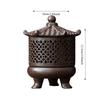 Курильница Gutta Disc, китайская дзенская винтажная трехногая курильница, керамическая чайная церемония, украшения для дома в стиле дзен