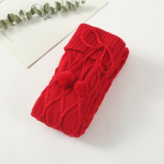 1 пара плетеных плюшевых шариков с бантом и декором, узкие длинные чулки, носки с текстурой ромба, вязаные носки выше колена