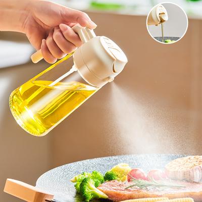 Спрей 2 в 1 для оливкового масла, распылитель-распылитель, бутылка, удобная конструкция ручки для барбекю, воздушная сковорода, духовка, кемпинг
