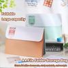 Large Capacity Portable Documents Bag 5 Layers Plastic File Organizer Paperwork