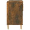 Shoe Rack Smoked Oak 70 x 36 x 60 cm Wood Based Material