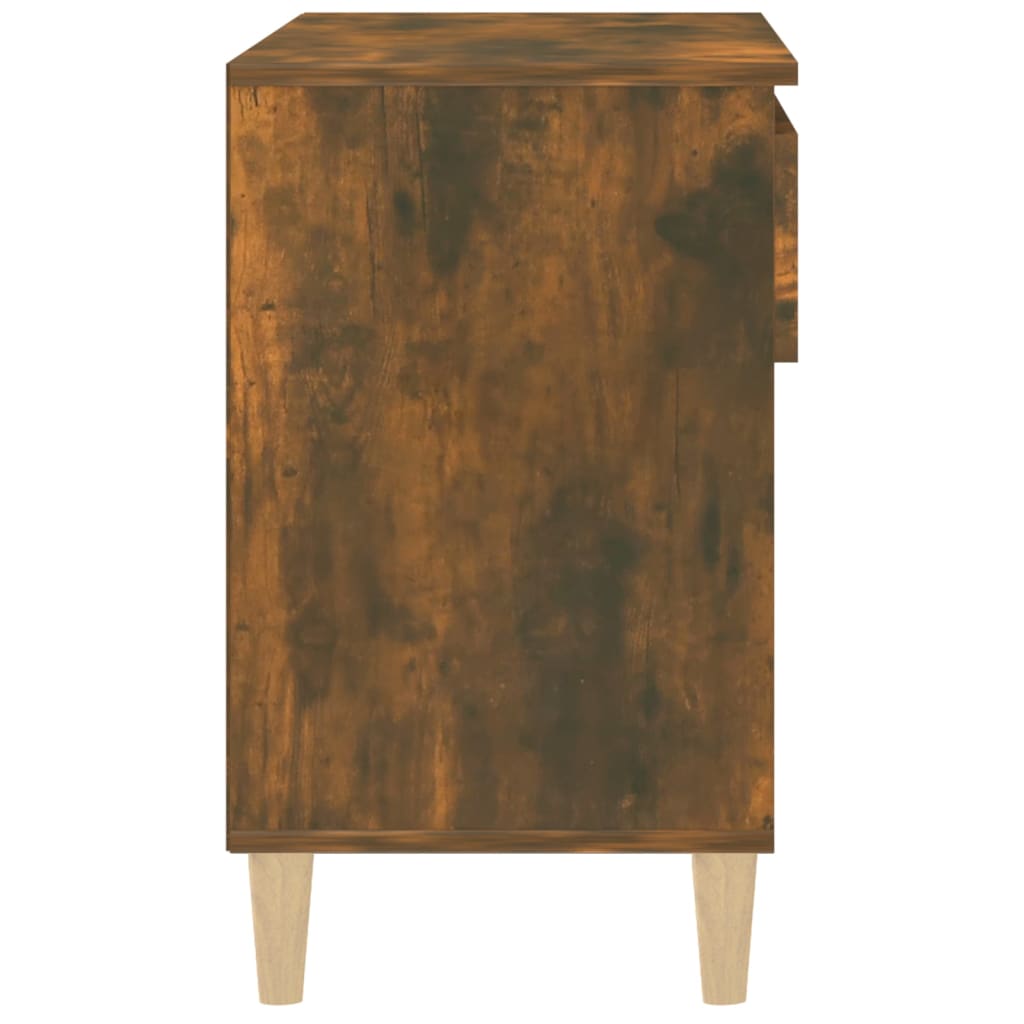 Shoe Rack Smoked Oak 70 x 36 x 60 cm Wood Based Material