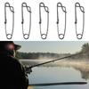 5Pcs Stainless Steel Long Line Snap Clip Tuna Crab Shrimp Fishing Tackle Tool