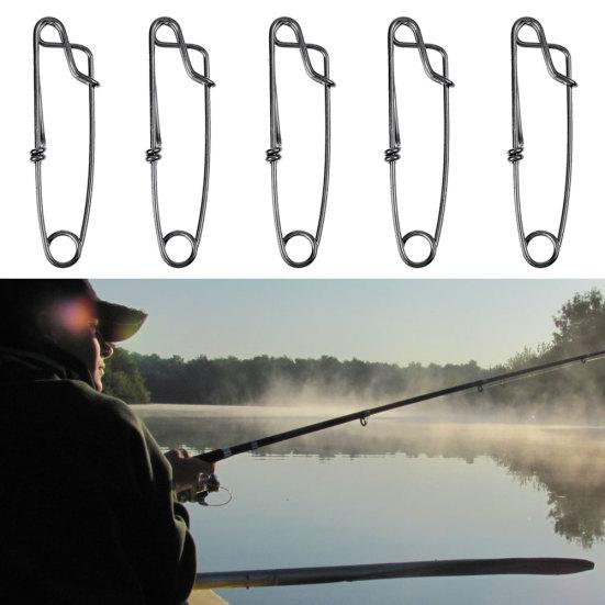 5 шт. Застежка-карабин из нержавеющей стали для ловли тунца, краба, креветки